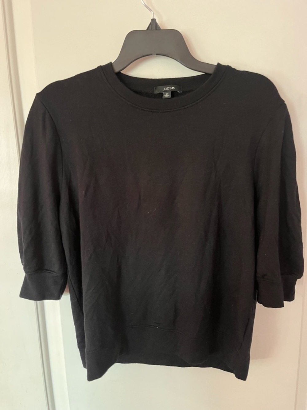 Joe's Jeans Black Crewneck Pullover